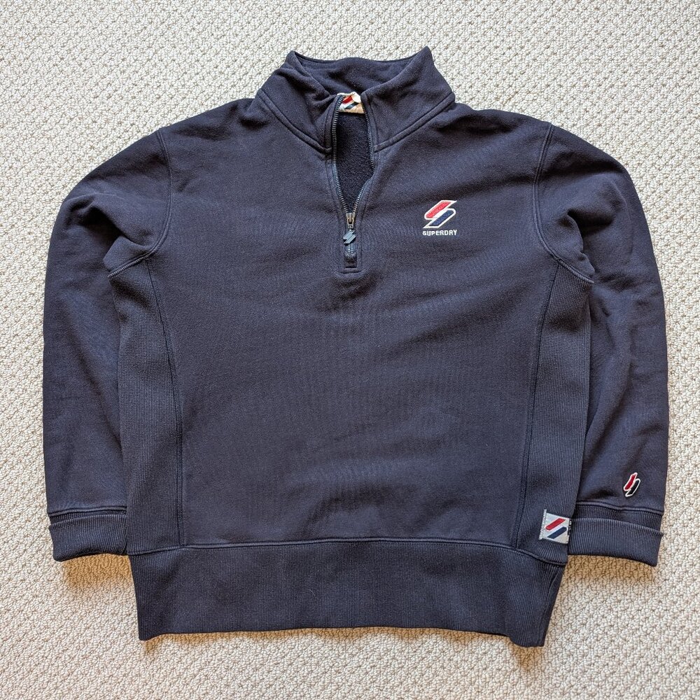 Superdry Quarter Zip Sweater Large